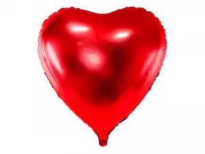 Foliopallo punainen sydän 72 x 73 cm