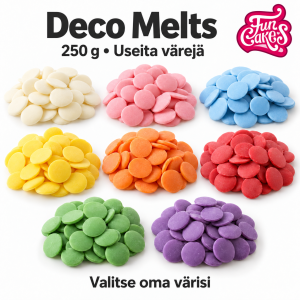 Deco Melts 250 g – kuorrutenapit, useita värejä