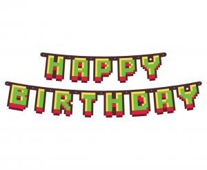 Game On Happy Birthday banneri 160 cm