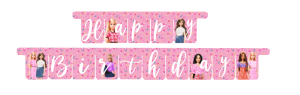 Barbie Happy birthday banneri 3 m