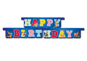 Ryhmä Hau Happy birthday banneri 3 m