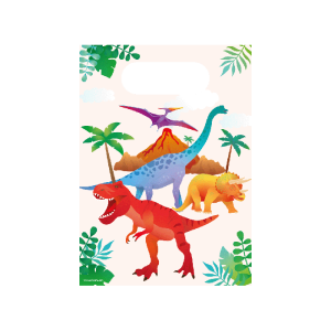Dinosaurus paperinen kaverilahjapussi, 6 kpl