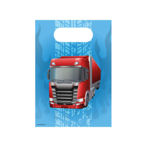 Rekka-autot paperinen kaverilahjapussi, 6 kpl