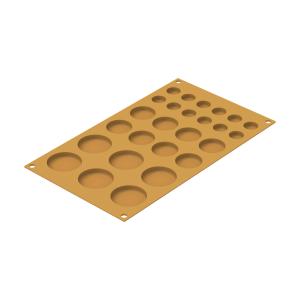 Silikonimuotti "POIS" erikokoiset pyöreät kiekot - Silikomart