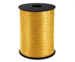 Ilmapallonauha/lahjanauha kulta glitter 5 mm, 458 metriä