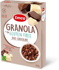 Gluteeniton granola, suklaa 340 g – Emco