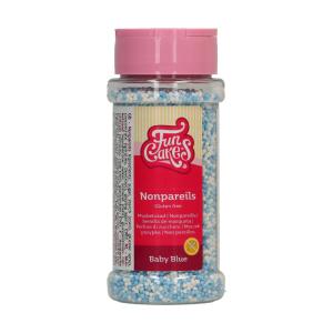 Gluteenittomat nonparellit Baby blue (vaaleansininen ja valkoinen), 80 g - Funcakes