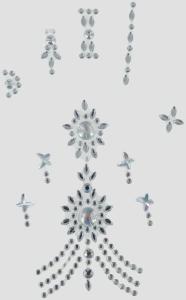 Hopeanväriset käsitimantit 11x18 cm