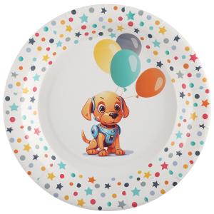 Pahvilautanen Iloiset poliisipennut 22,5 cm, 10 kpl