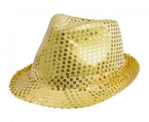 Popparin hattu / Paljetti hattu, kulta