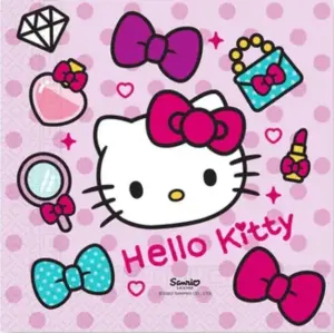 Hello Kitty -lautasliinat 33 x 33 cm, 20 kpl