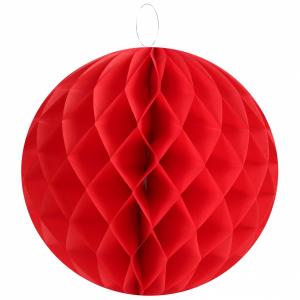 Honeycomb pyöreä punainen 30 cm, 2 kpl