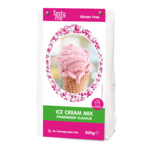 Mansikkajäätelöjauhoseos 200g – gluteeniton
