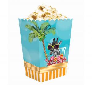 Popcorn-/herkkuastiat Havaiji-juhlat, 4 kpl
