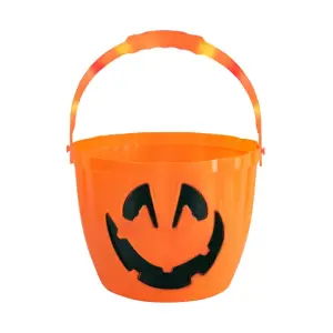 Kurpitsaämpäri / Karkkisanko LED-valoilla