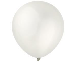 Mini-ilmapallot metalli valkoinen 13 cm, 100 kpl