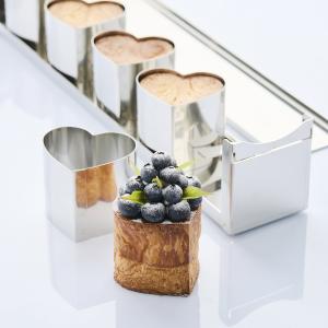 Mini Love 5 - teräksinen sydänmuotti, Martellato