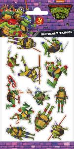 Ninja Turtles tatuoinnit 1 arkki, 12 tatuointia