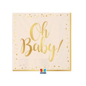Lautasliina Oh baby 25 x 25 cm, 16 kpl