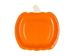 Pahvilautaset kurpitsa 23,5 x 24 cm, oranssi, 6 kpl