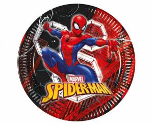 Spiderman / Hämähäkkimies pahvilautanen 23 cm, 8 kpl