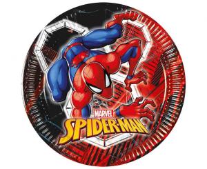 Spiderman / Hämähäkkimies "Crime fighter" pienet pahvilautaset 20 cm, 8 kpl