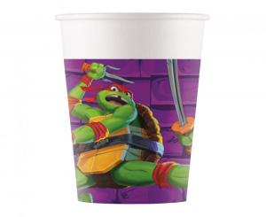 Ninja Turtles pahvimuki, 8 kpl