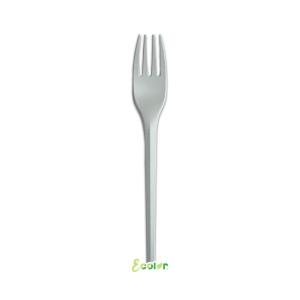 Muovihaarukat mattahopeiset 16 cm, 20 kpl