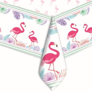 Muovinen pöytäliina Flamingo 140 x 270 cm