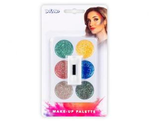 Kasvovärimaalaussetti glitter 6 väriä