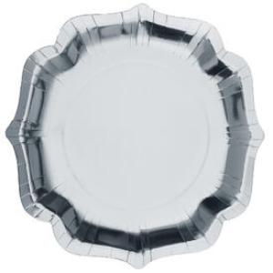 Hopea kiiltäväpintainen aaltoreunainen pahvilautanen 27,5 cm, 10 kpl