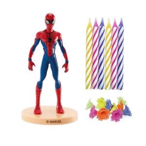 Spiderman kakunkoriste + 10 kpl kakkukynttilöitä