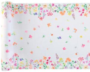 Kaitaliina kesäiset värikkäät kukat 28 cm, 2,5 m