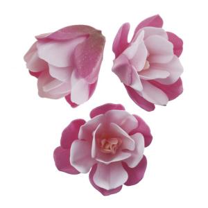 Syötävät isot vohvelikukat pinkki 6 kpl, Magnolia