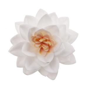 Syötävät vohvelikukat valkoinen 15 kpl, lotus-kukka ~7cm