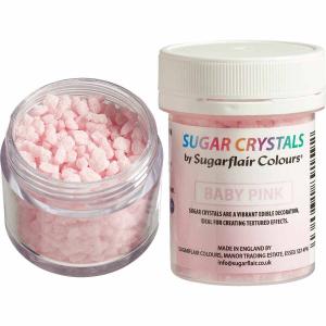 Syötävä sokerikristalli vaaleanpunainen, 40 g - Sugarflair