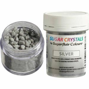 Syötävä sokerikristalli hopea, 40 g - Sugarflair