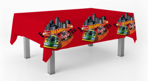 Hot Wheels muovinen pöytäliina 120 x 180 cm
