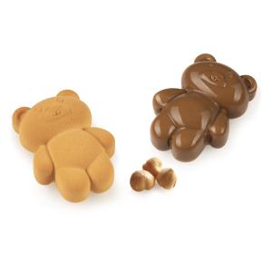 Nalle 3D silikonimuotti (Teddy Bear 68), 8 kpl - Silikomart Professional