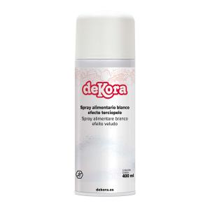Velvet spray / suklaaspray valkoinen, 400 ml - DeKora