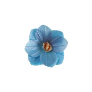 Syötävä vohvelikukka 4 cm - sininen, 18 kpl
