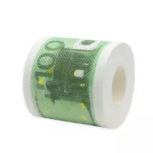 WC-paperi 100 euron seteli