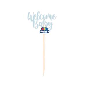 Vaaleansininen Welcome baby -kakunkoriste