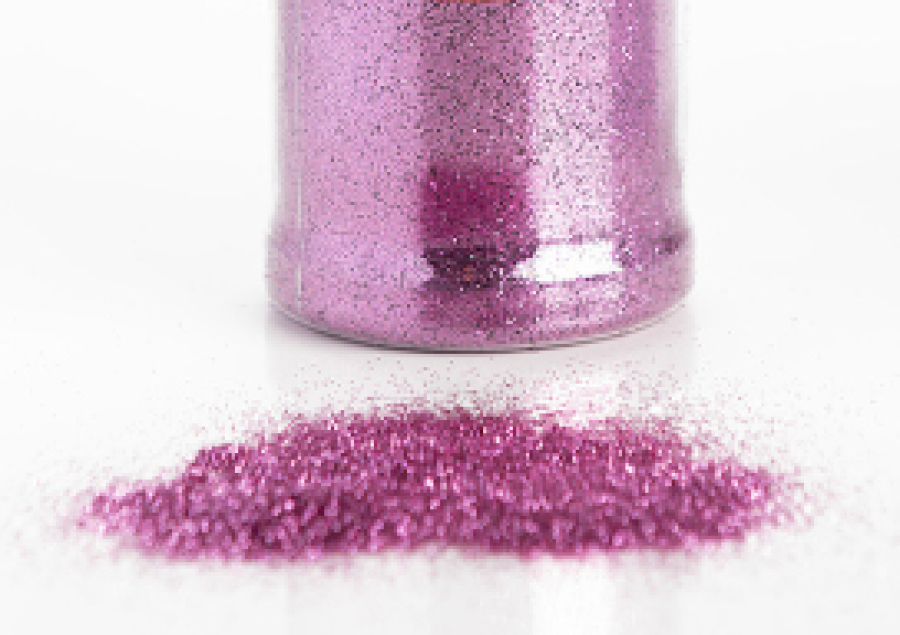 Irtoglitter / Ilmapalloglitter pinkki, 100 g purkki