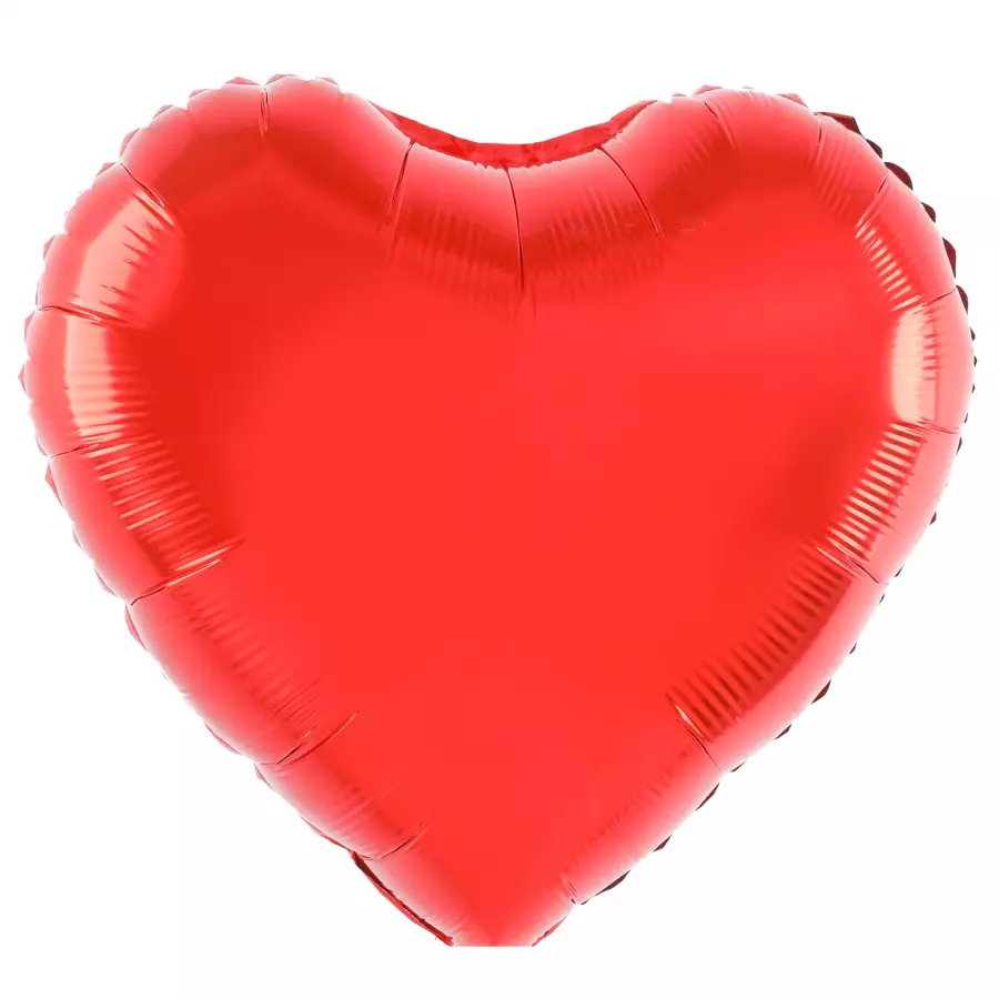 Foliopallo sydän punainen 45 cm