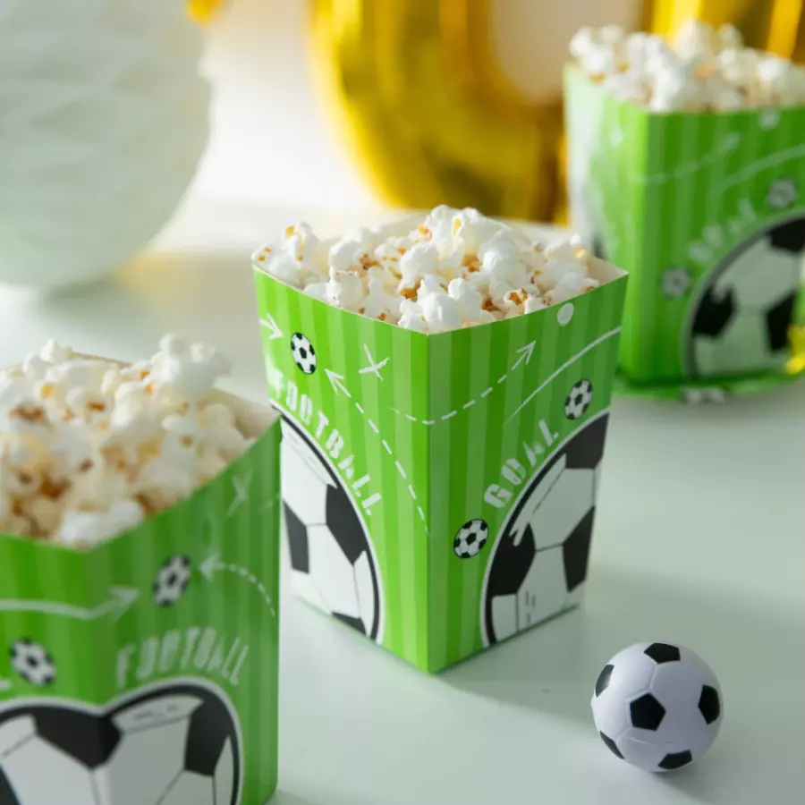 Popcorn-astiat Jalkapallo, 6 kpl