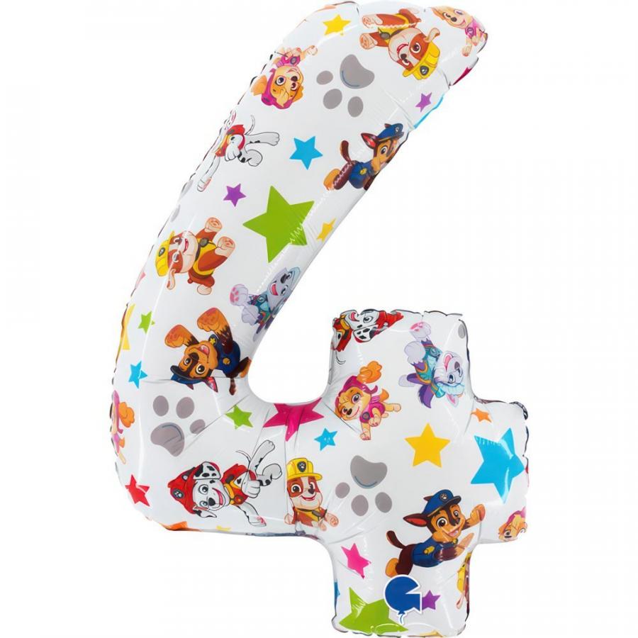 Ryhmä Hau numerofoliopallo 4, 66 cm
