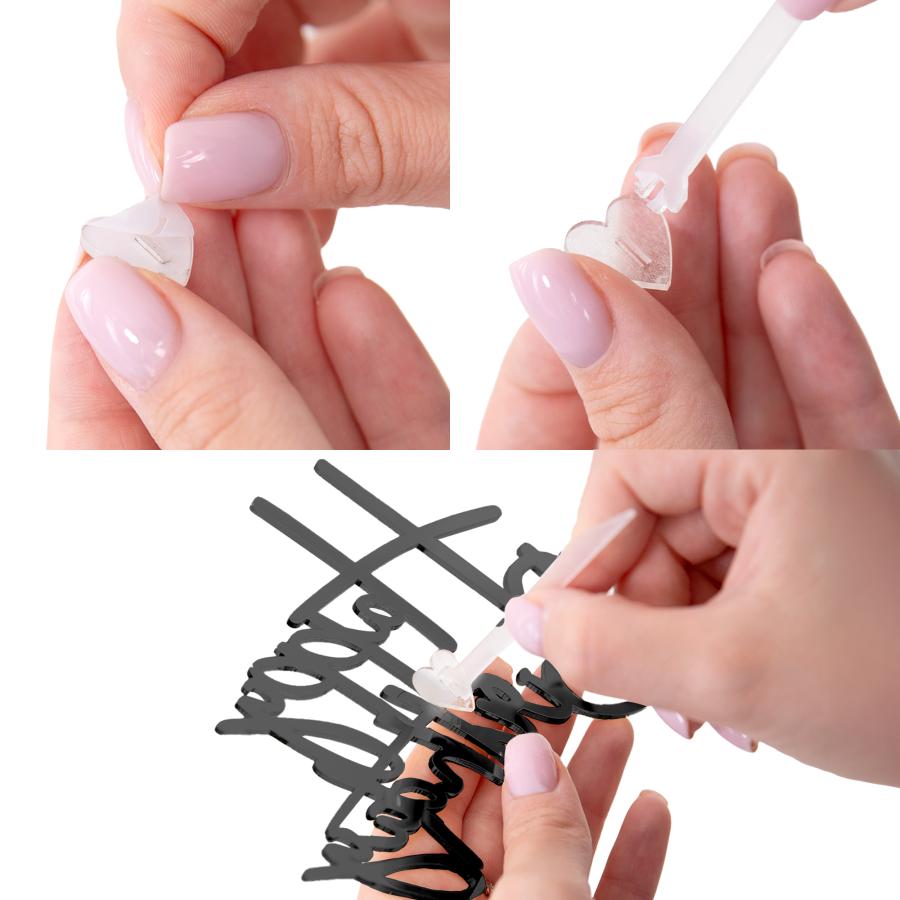 Kakunkoriste sivulle "Happy birthday" musta