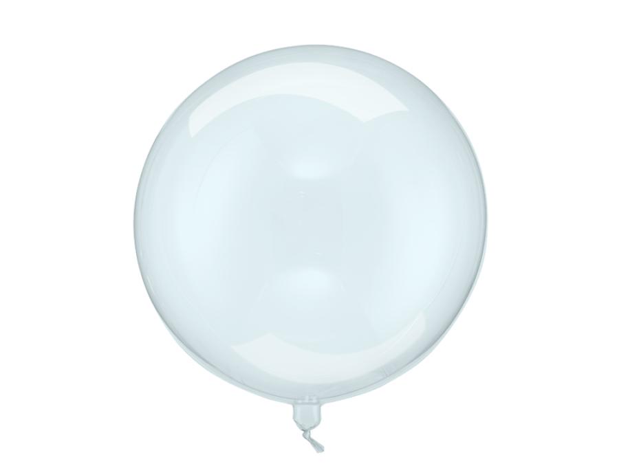 Kirkas vaaleansininen kuplapallo "bubble ball" 40 cm