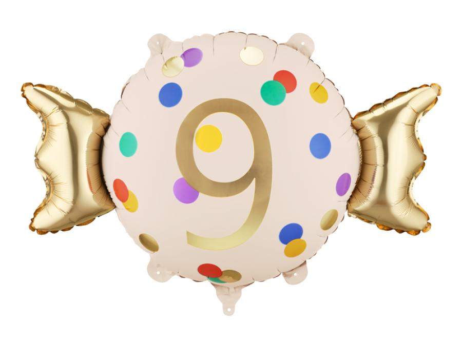 Karkki foliopallo numero 9